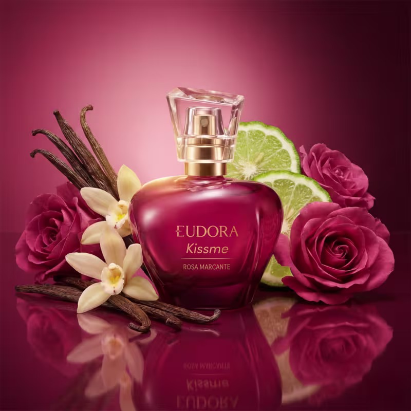 EUDORA KISS ME Kiss Me Rosa Marcante Colônia Desodorante 50ml